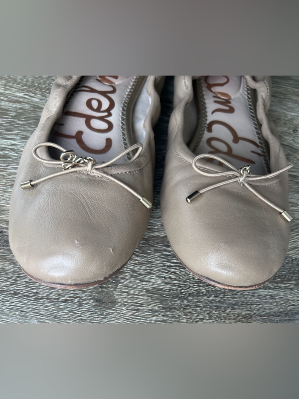 Sam Edelman Felicia Leather Ballet Flat, Tan Leather, Size 8 - Picture 8 of 8